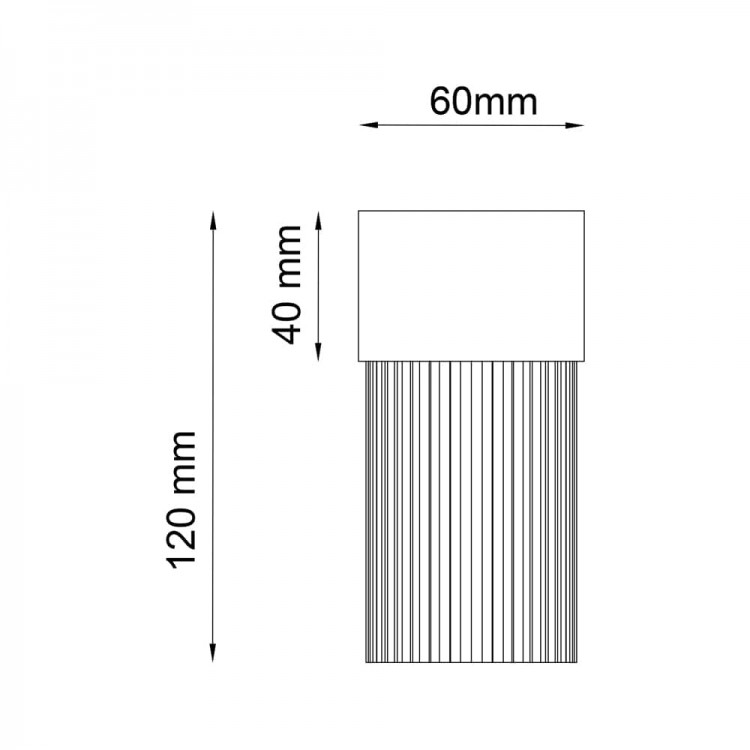 Архітектурний накладний світильник Ardero DH0148ARD KAMO під лампу чорний (80888) купити
