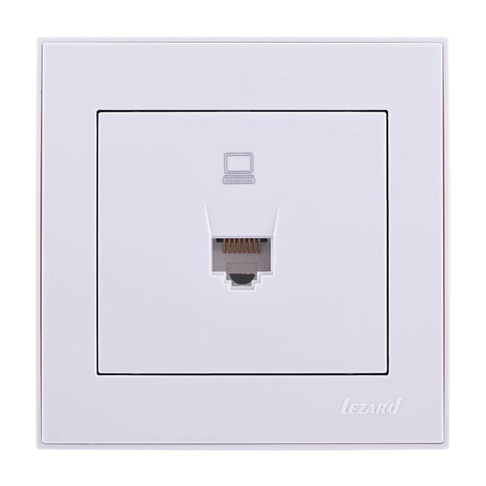Розетка компьютерная, белый Lezard RAIN (703-0288-139) купити