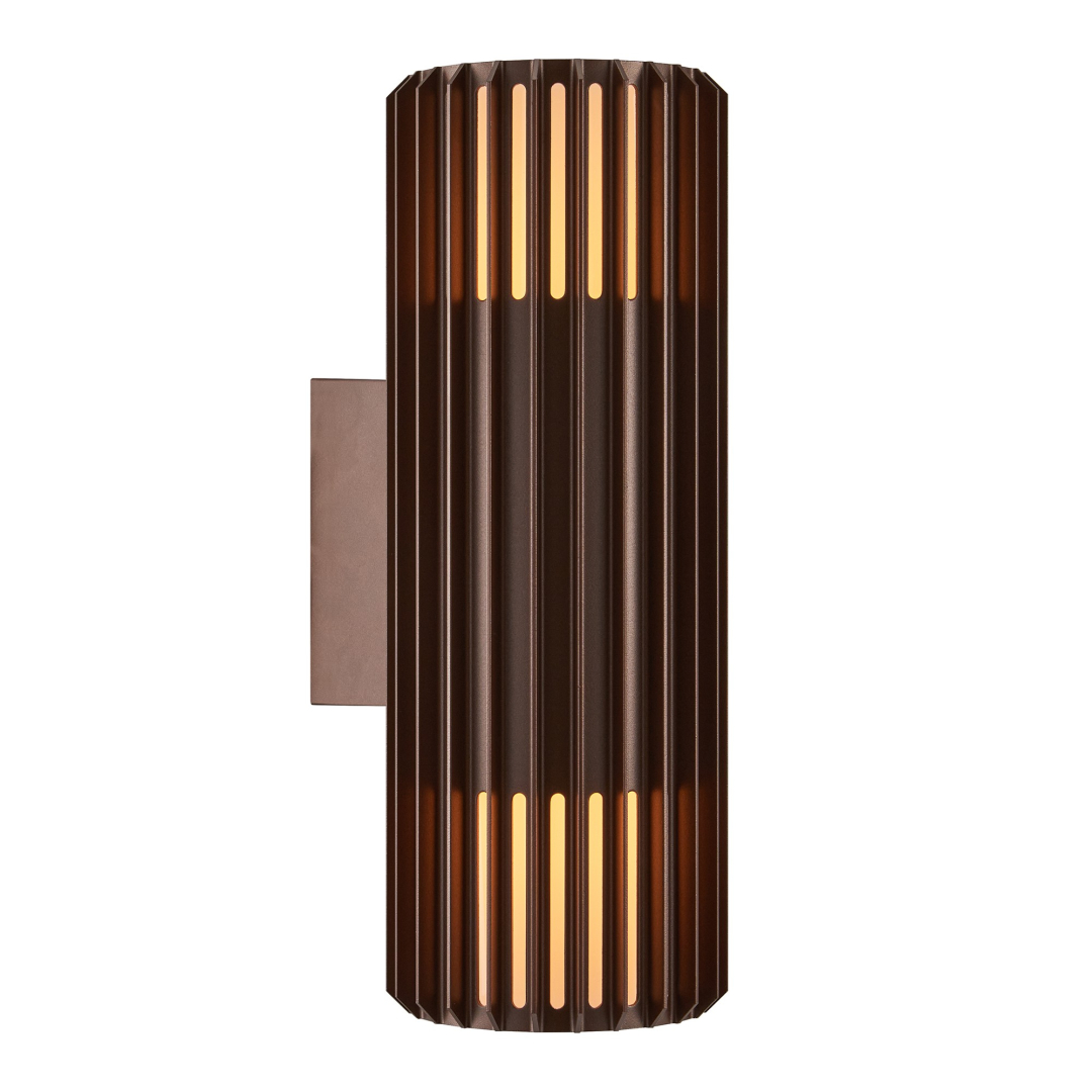 Настінний вуличний світильник NORDLUX 2418121261 Aludra Double Коричневий (23770) купити