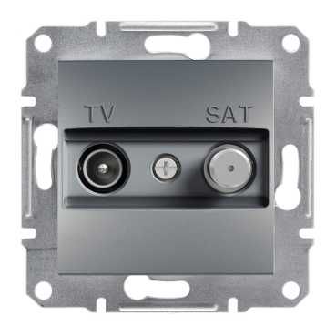 Розетка tv/sat (телевізійна + супутникова) кінцева, сталь (EPH3400162) купити