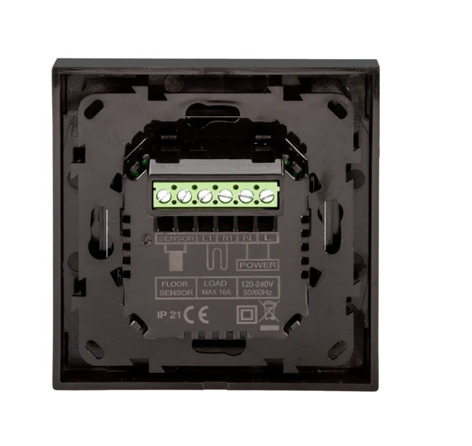 Регулятор для теплої підлоги Easytherm ET-35 Чорний, сумісний з Schneider Unica New (E5931) купити