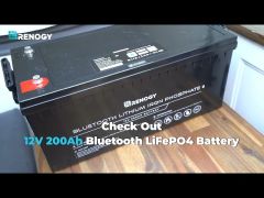 Літій-залізофосфатний LiFePO4 акумулятор Renogy 12V 100Ah з Bluetooth RBT100LFP12-BT-US video 0