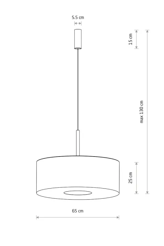 Підвісний світильник Nowodvorski 11653 Santana L E27 1x25W IP20 бежевий (36586)