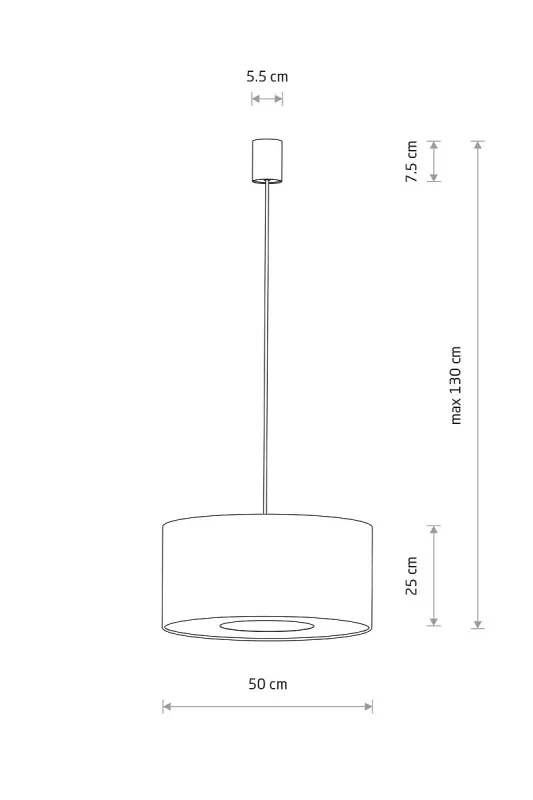 Підвісний світильник Nowodvorski 11674 Lago M E27 1x25W IP20 сірий (36321)
