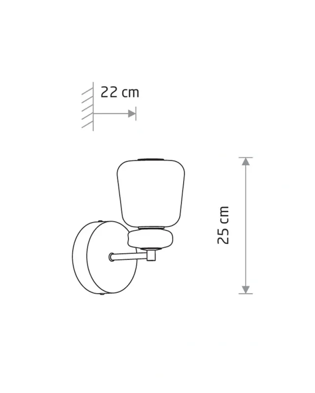 Бра Nowodvorski 11703 Ceramic LED 1x8W 3000K 650Lm IP20 латунний (36274)
