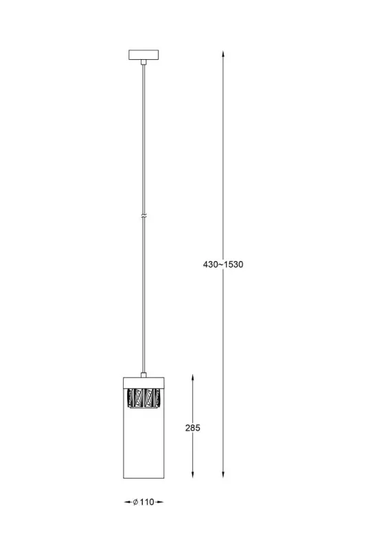 Підвісний світильник Zuma Line P0389-01D-P7AC GEM (33772)