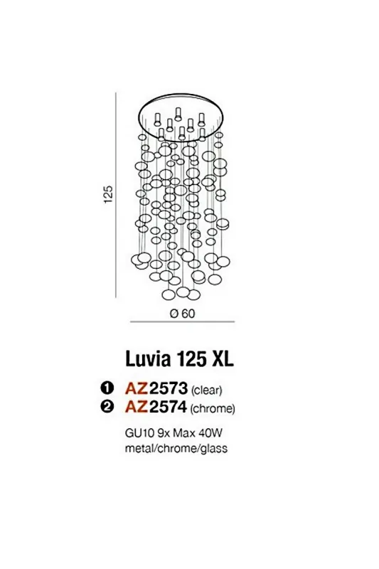 Люстра Azzardo AZ2574 Luvia 125 XL (40865) AZ2574