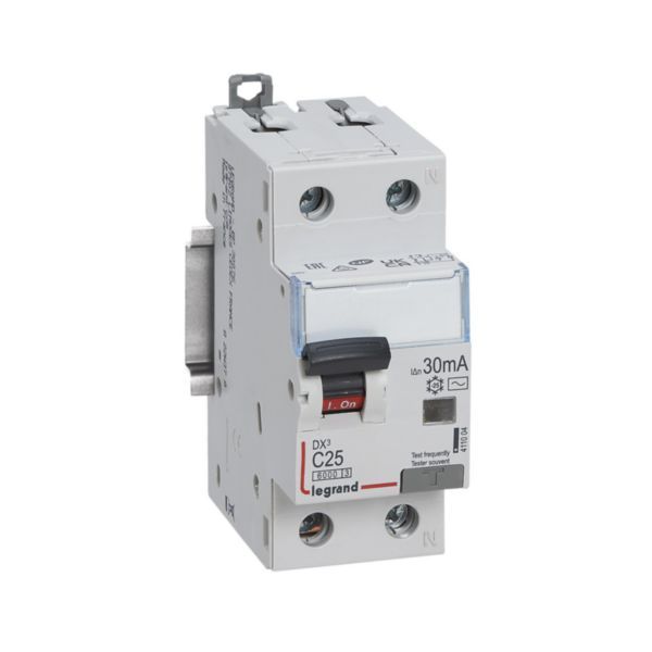 Автоматичний вимикач дифференциального тока Legrand DX3 25A Тип AC 30mA (411004)