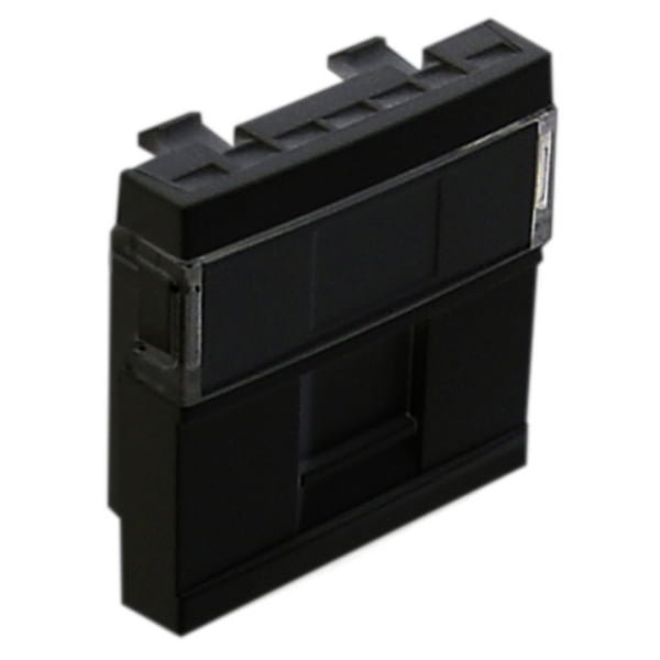Панель для 1хRJ45 CONNECT-2 мод. Чорний матовий Quardo 45 (45976 SPM)