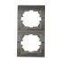 Рамка 2-місна вертикальна Lezard Deriy, графіт (702-2929-152)