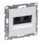 Розетка комп'ютерна 2-а RJ45 CAT6/UTP Legrand SUNO 721153 білий