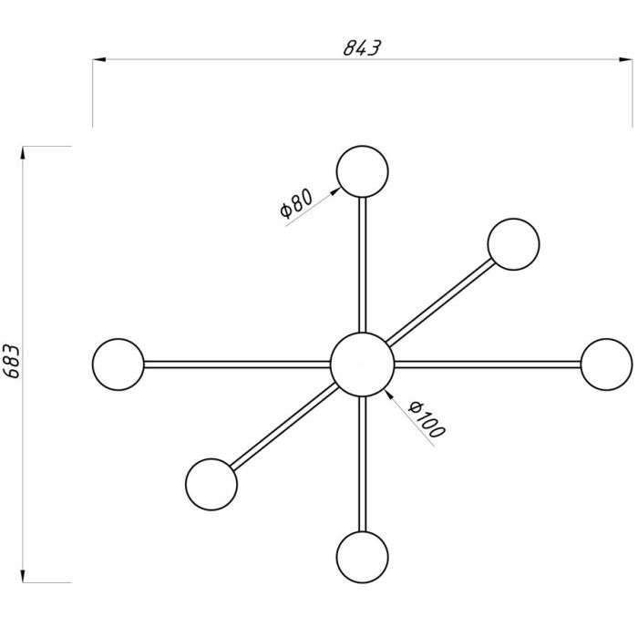 Люстра Imperium Light 728684.05.05 Antenna