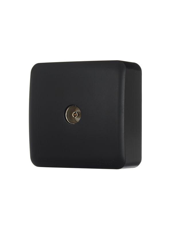 Розетка ТВ прохідна Lezard Viola Антрацит (751-4200-129)