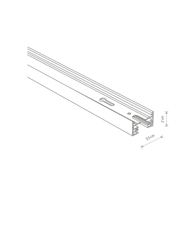 Шинопровод Nowodvorski 9451 PROFILE TRACK WHITE 2 METRES