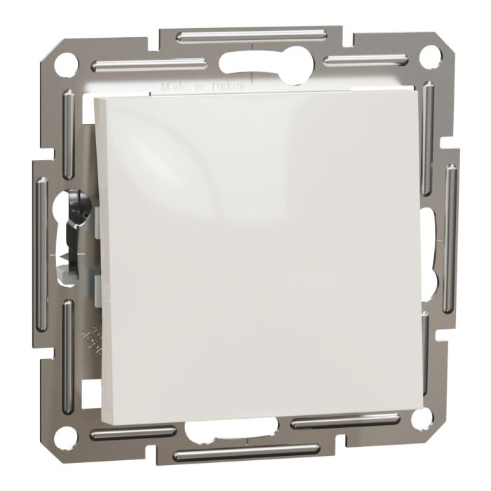 Вимикач 1-клавішний Asfora Schneider Electric EPH0170123 кремовий без рамки EPH0170123