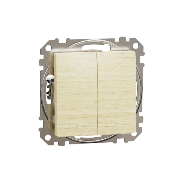 Вимикач 2-кл Schneider Sedna Elements SDD180105 Береза