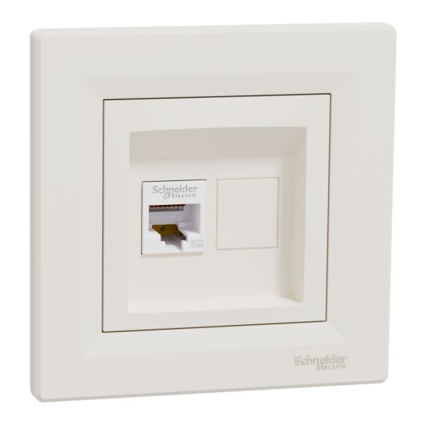 Розетка комп'ютерна, rj45, кат.5е, utp, кремовий (EPH4300123)