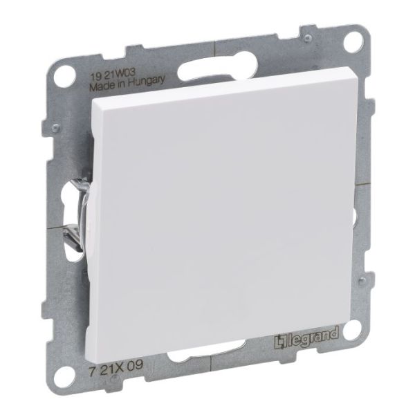 Кнопка 1-кл (пруж.клеми) 6A/250V Legrand SUNO 721109 білий