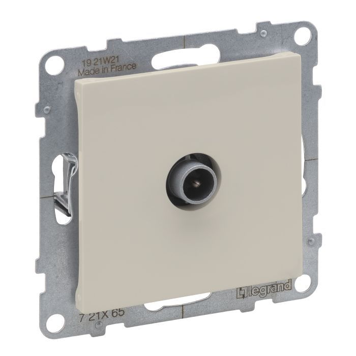 Розетка TV прохідна 14dB Legrand SUNO 721265 слонова кістка