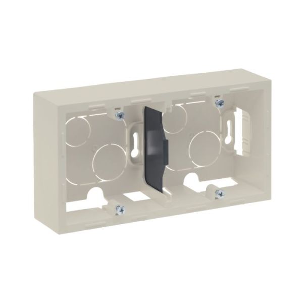 Коробка накладного монтажу 2 пости Legrand SUNO 721295 слонова кістка