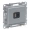 Розетка для заряджання USB А+C 12Вт+15Вт/5V Legrand SUNO 721330 алюміній