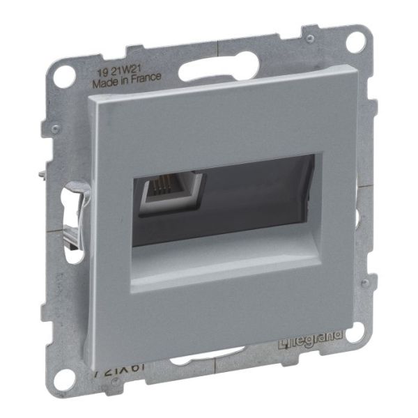 Розетка телефонна 1-а RJ11 Legrand SUNO 721361 алюміній