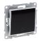 Кнопка 1-кл з тримачем етикети 6A/250V Legrand SUNO 721410 чорний