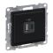 Розетка для заряджання USB А+C 12Вт+15Вт/5V Legrand SUNO 721430 чорний