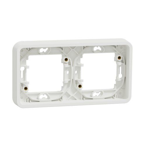Рамка двухместная горизонтальная IP55, белая Mureva Styl Schneider Electric MUR39101