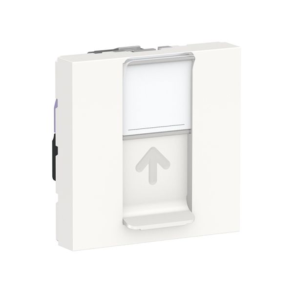 Розетка комп. 1-а., RJ45, кат.6 STP, 2-мод., Unica New, NU341718, білий