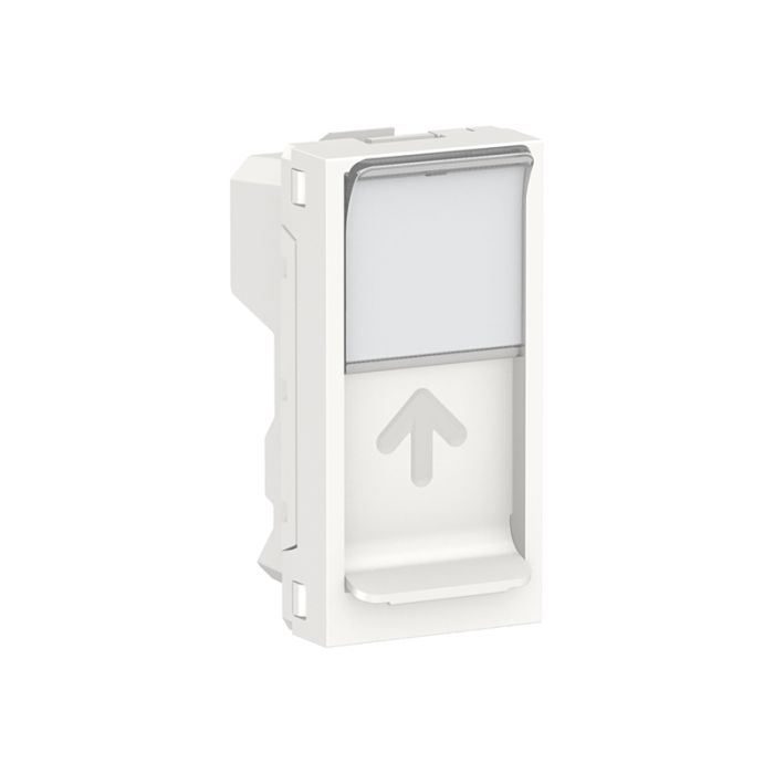 Центральна плата RJ45 Keystone/Systimax 1-мод., Unica New, NU946018, білий NU946018