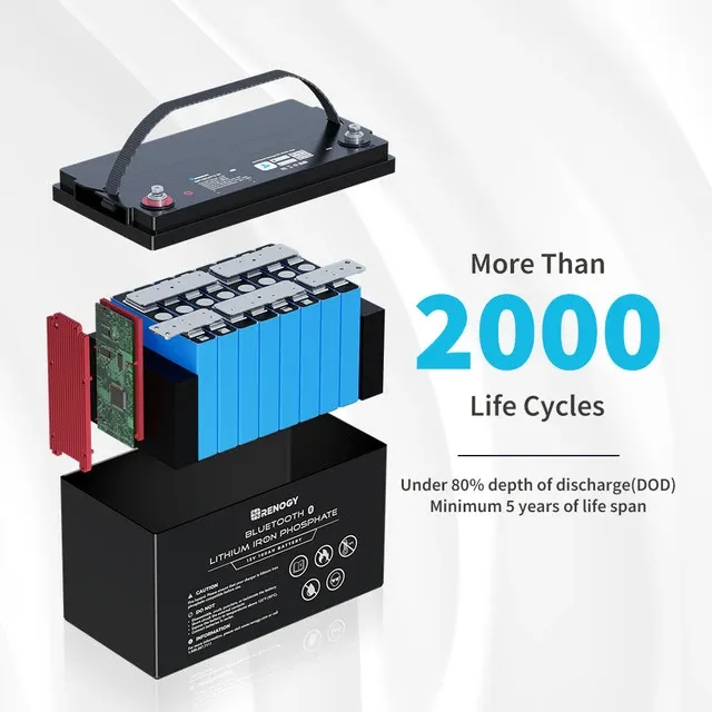 Літій-залізофосфатний LiFePO4 акумулятор Renogy 12V 100Ah з Bluetooth RBT100LFP12-BT-US RBT100LFP12-BT-US