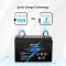Літій-залізофосфатний LiFePO4 акумулятор Renogy 12V 100Ah з Bluetooth RBT100LFP12-BT-US