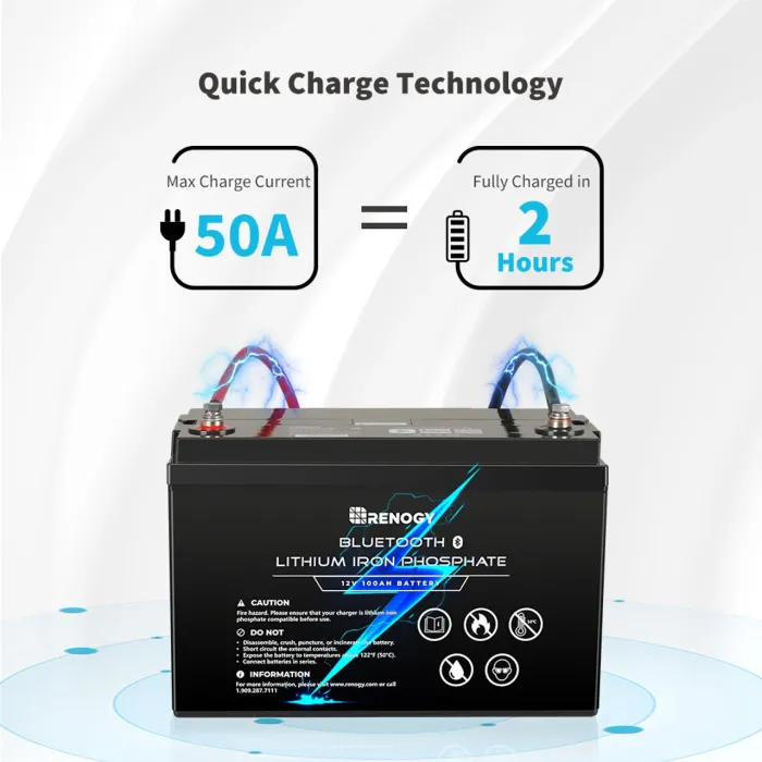 Літій-залізофосфатний LiFePO4 акумулятор Renogy 12V 100Ah з Bluetooth RBT100LFP12-BT-US RBT100LFP12-BT-US