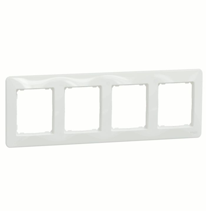 Рамка 4-на Schneider Sedna Design SDD311804 Білий SDD311804