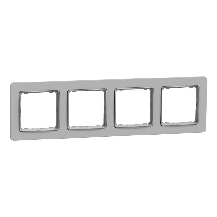 Рамка 4-на Schneider Sedna Elements SDD393804 Матова глина сірий