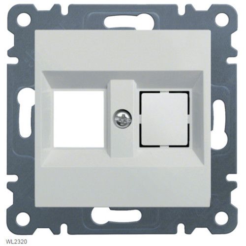 Панель подвійна для RJ12/RJ45 Lumina біла WL2320