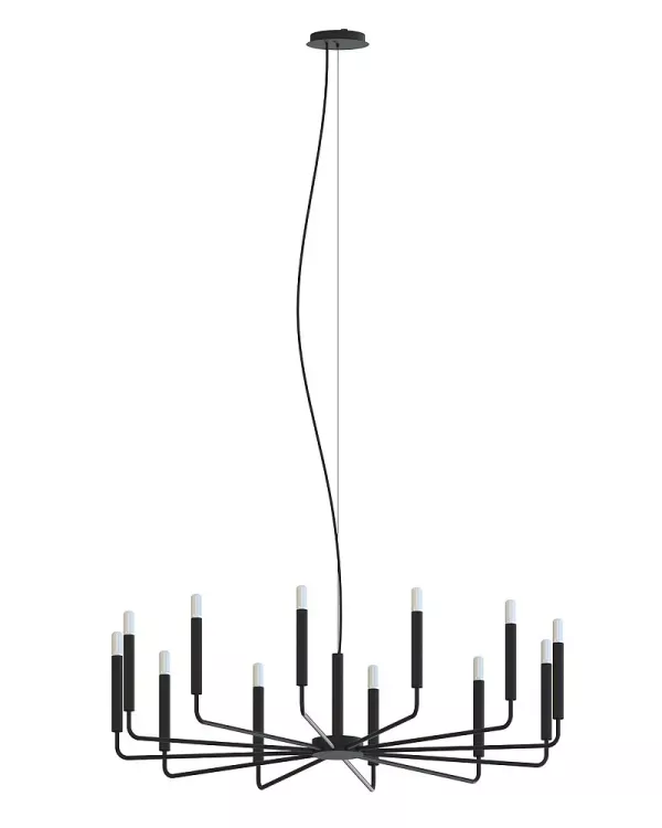Люстра Nowodvorski 11464 Orto XII B E14 12x10W IP20 чорний