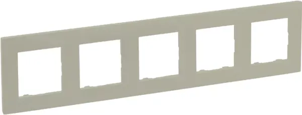 Рамка 5-місна Legrand 864675 NILOE STEP Пісчаний