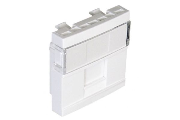 Панель для 1хRJ45 CONNECT-2 мод. білий матовий Quardo 45 (45976 SBM)