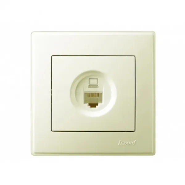 Розетка комп'ютерна Lezard Lesya, крем (705-0303-139)