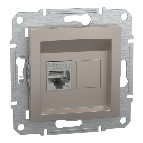 Комп'ютерна розетка rj45 кат5e utp, бронза (EPH5000169)