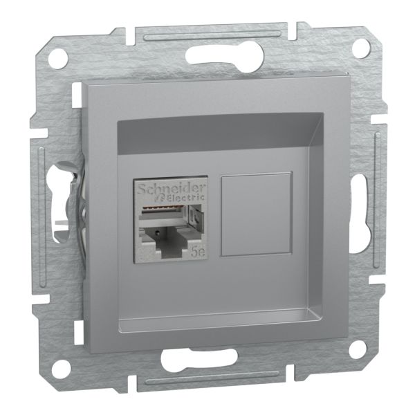 Комп'ютерна розетка rj45 кат5e utp, алюміній (EPH5000161)