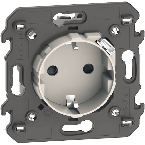 Механізм розетки з USB зарядкою 2R+З/USB тип C ~250В 16А/=5В 15А 2 модуля колір пісочний Bticino серія Living Now KM4141USB