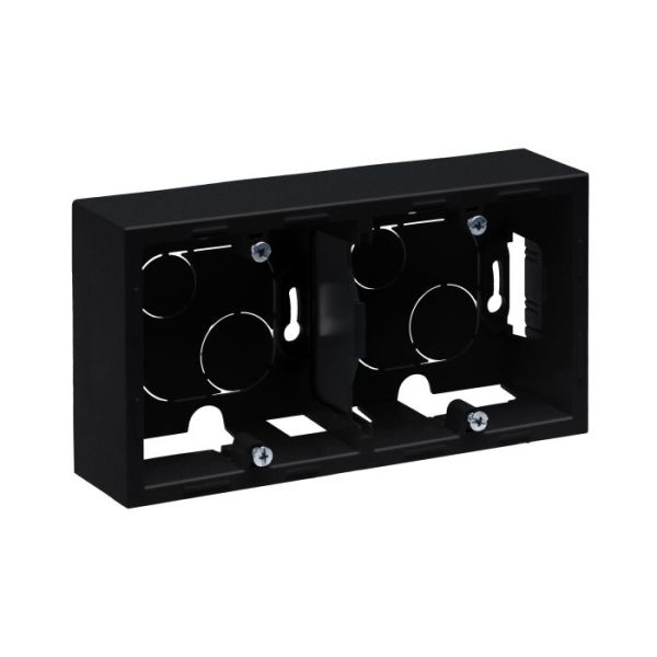 Коробка накладного монтажу 2 пости Legrand SUNO 721495 чорний