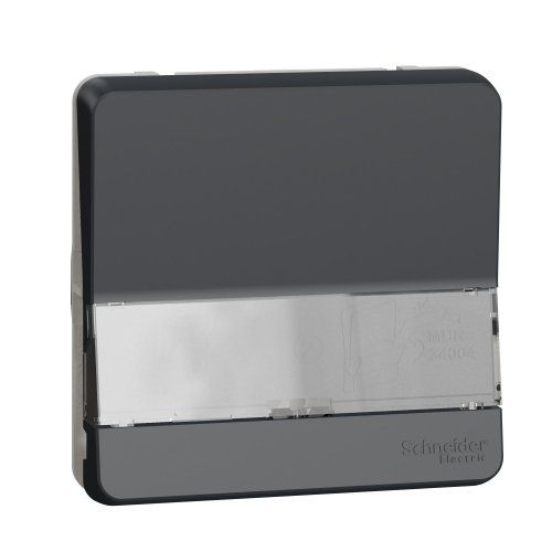 Механизм кнопочного выкл. с полем для маркировки IP55 черный Mureva Styl Schneider Electric MUR34029