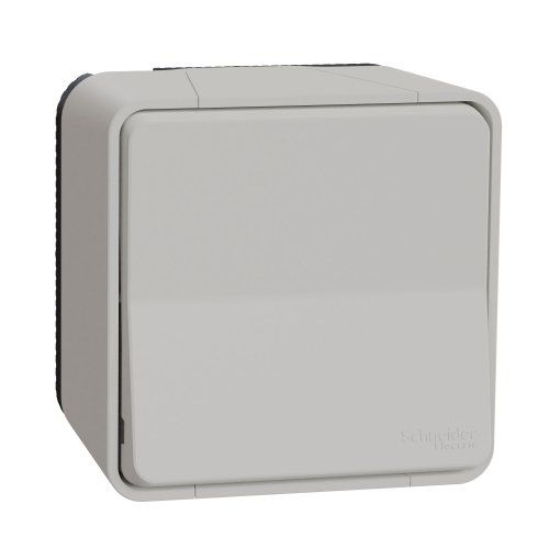 Перемикач 1-кл в зборі IP55 зовнішній монтаж, білий Mureva Styl Schneider Electric MUR39021