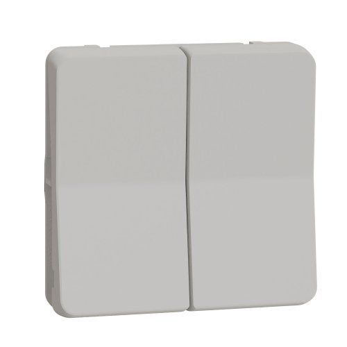 Механизм двухклавишного переключателя IP55, белый Mureva Styl Schneider Electric MUR39022