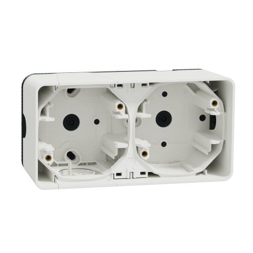 Двухместный бокс наружный монтаж IP55, белый Mureva Styl Schneider Electric MUR39914