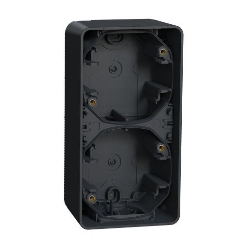 Двухместный бокс наружный монтаж вертикальный IP55, черный Mureva Styl Schneider Electric MUR37912